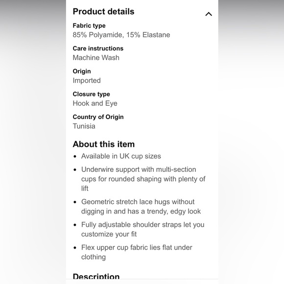 Freya Black Underwire Viva Bra Sz. 36O NWT - Picture 8 of 9